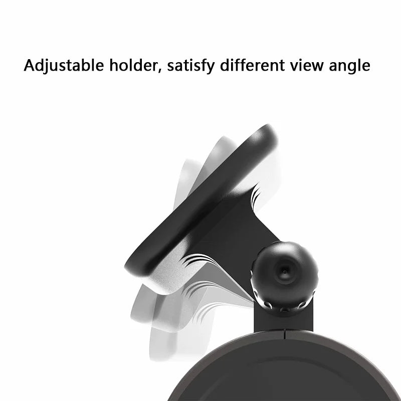 Adjustable phone holder with suction cup.