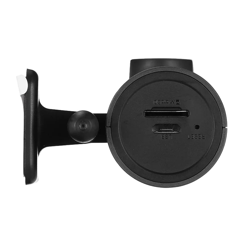 Black car mount with USB port.