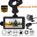 Motorcycle HD Dash Cam Recorder specifications.