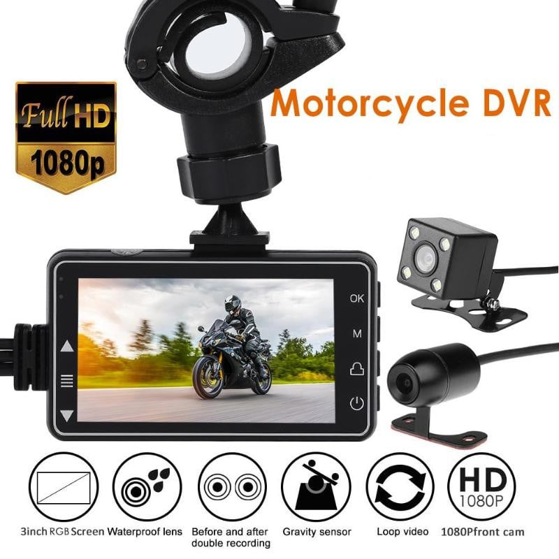 Motorcycle HD Dash Cam Recorder specifications.
