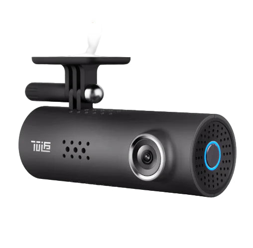 Black car dashboard camera with TUIE branding.