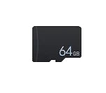64GB microSD card with black casing.